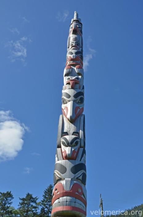 Totem in Skidegate