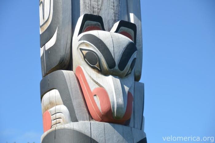 Totem in Skidegate