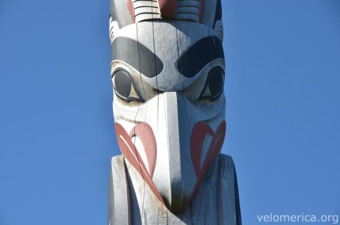 Totem in Skidegate