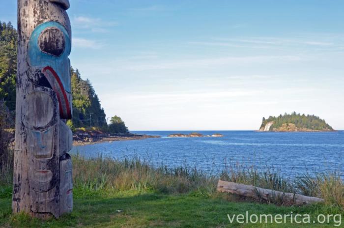 Totem in Skidegate