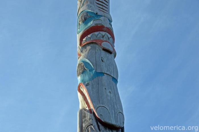 Totem in Skidegate